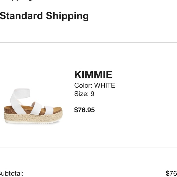 steve madden white sandals - Picture 3 of 3